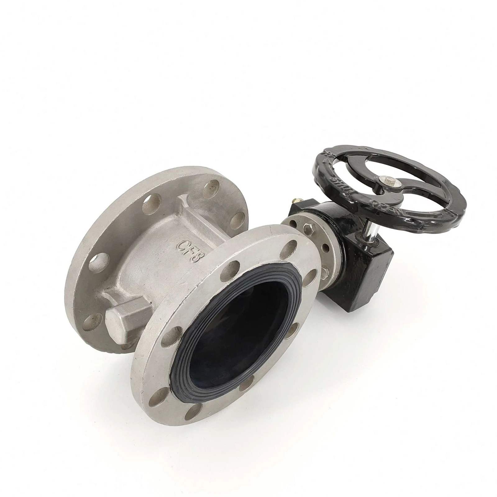 stainless steel flange butterfly valve